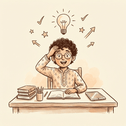 Student having a lightbulb moment